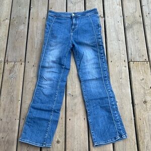 We The Free Blue Flare Jeans Free People Size 31